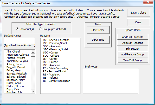 student tracking